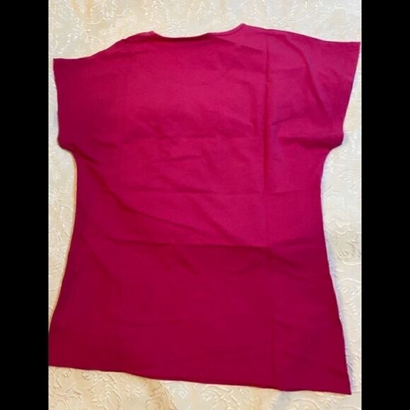 💥Susan Graver Cotton Model Top with texture print XS short sleeve - Picture 9 of 11